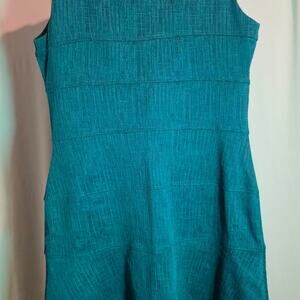 Enfocus studio teal jumpsuit with